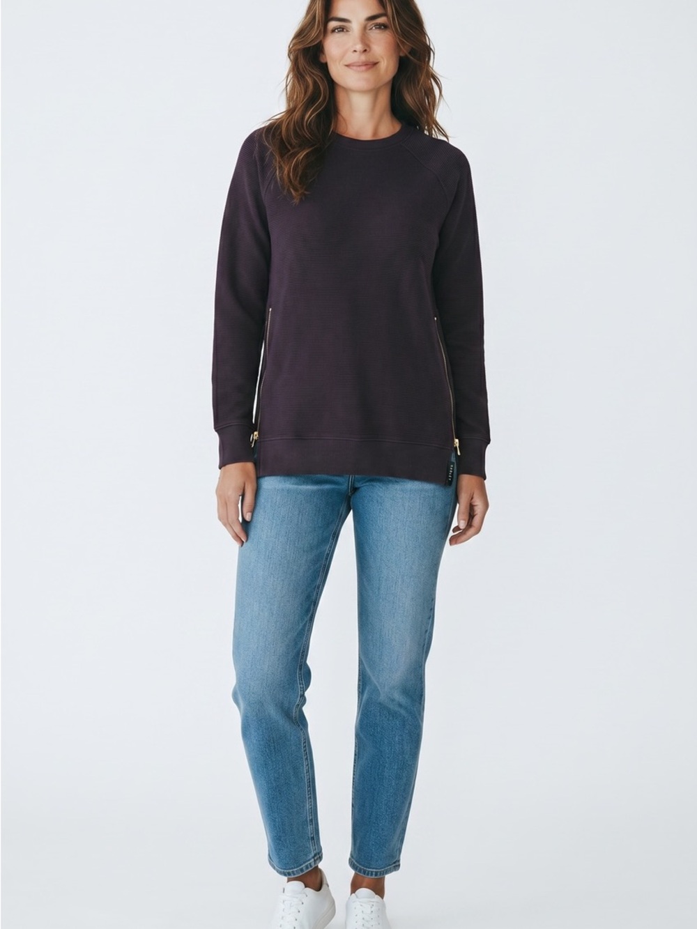 Casual Black Crewneck Sweatshirt
